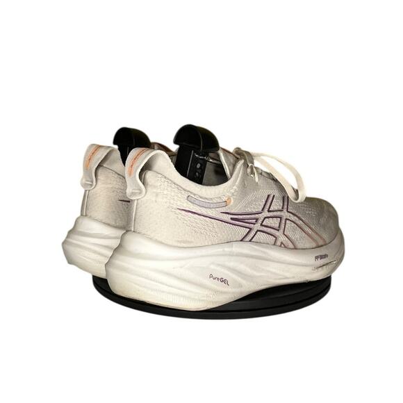 Womens ASICS Gel-Nimbus 26 Running Shoes Sneakers Size 8.5 Oatmeal Orange - Picture 4 of 6